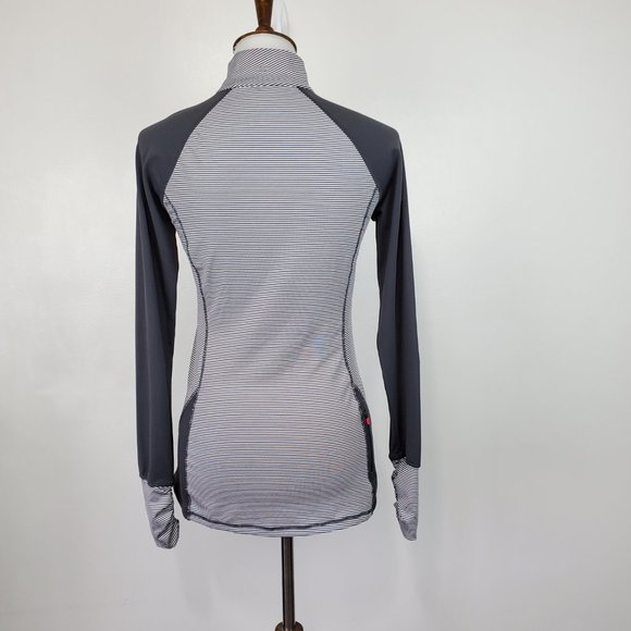 Kyodan Athletic Active Wear Thumbhole Striped & Solid Long Sleeve Top Size S - Picture 12 of 16